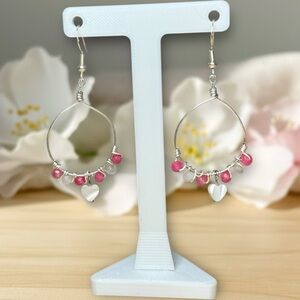 Handmade Wire Wrapped Gemstone Earrings